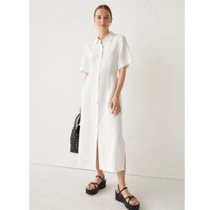 & OTHER STORIES Shell Button Shirt Midi Dress Size 6